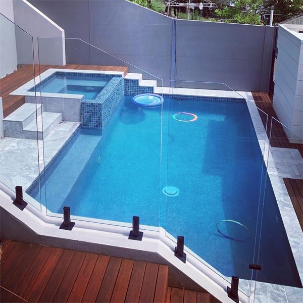 custom pool spa by Vision Pools