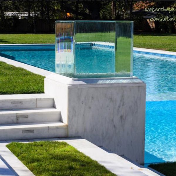 transparent unique pool by Paradise Pools and Gardens