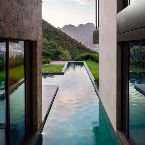 lap pool in a private villa by Pozas