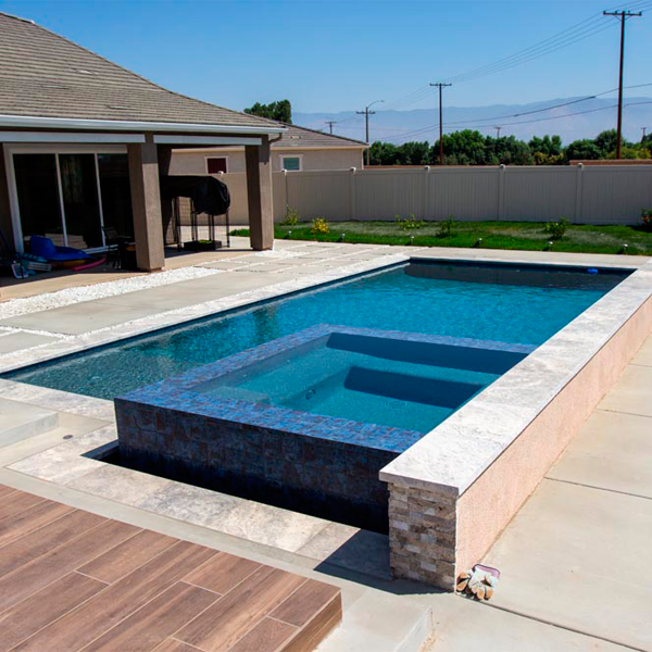 geometric pool and spa by Pool Icons