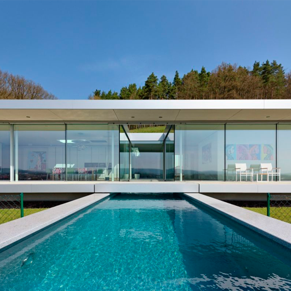 minimalist above ground pool