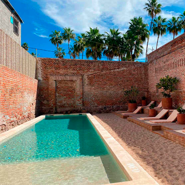 rectangular pool at Baja Club Hotel by Max Von Werz