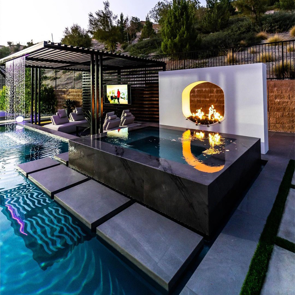 private pool and spa by Westmod Design