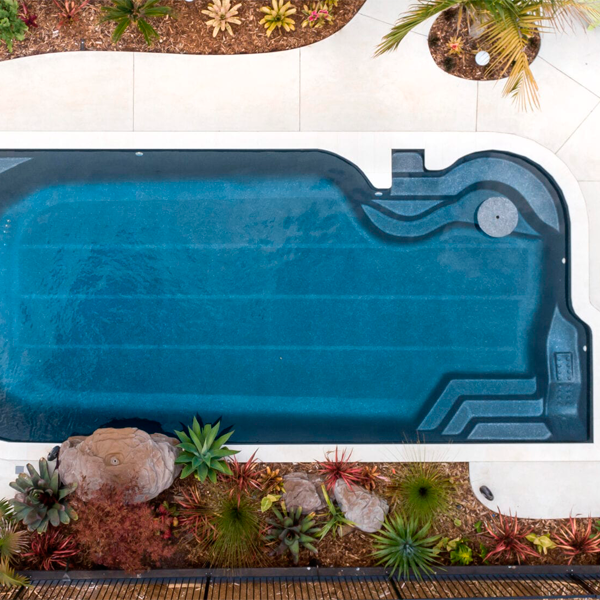 Prefab pool model Jamaican vue drone by Freedom Pools NZ