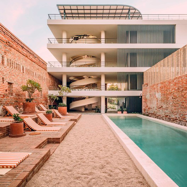 rectangular pool at Baja Club Hotel by Max Von Werz