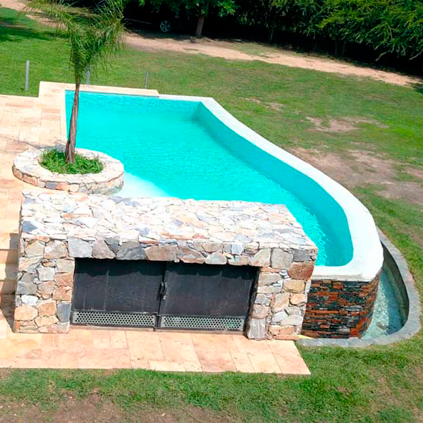 infinity white custom pool