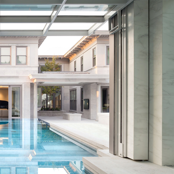 overflow mirror pool by Stevens Pools