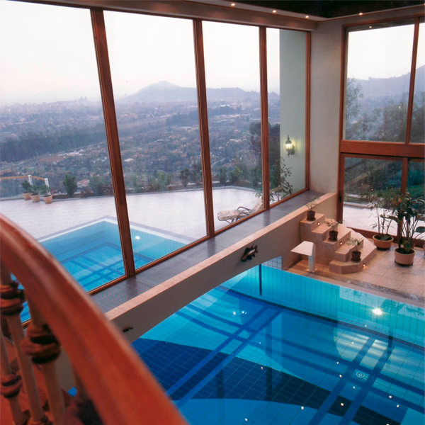 private indoor-outdoor pool in Santiago de Chile by Belka