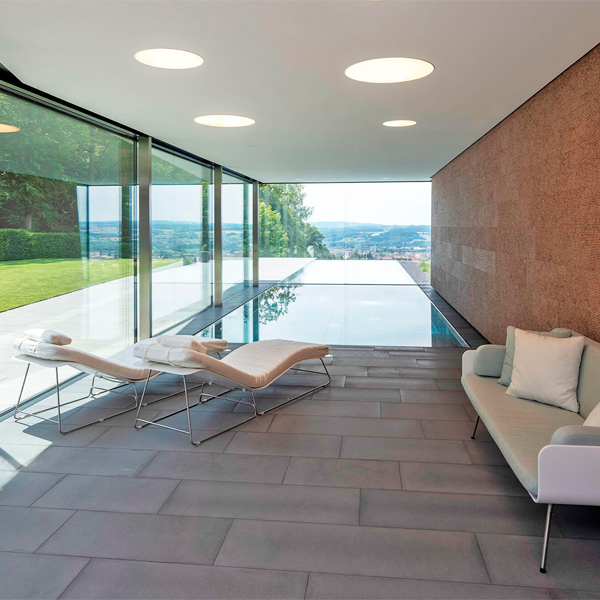 overflow steel pool by Bergmann Schwimmbad