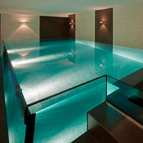 transparent above ground pool