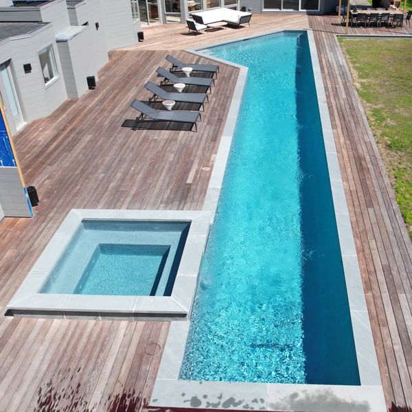 custom lap pool and spa by Pico Pools