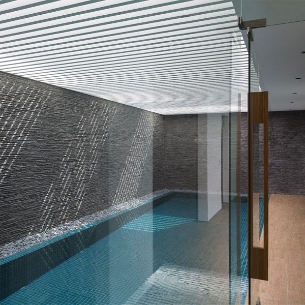 indoor overflow pool in a project by Wallflower Architects