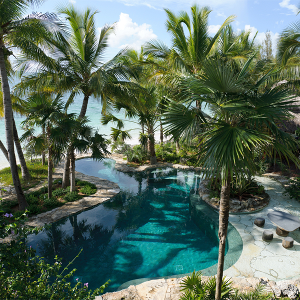 Bespoke pool by the sea by Raymond Jungles