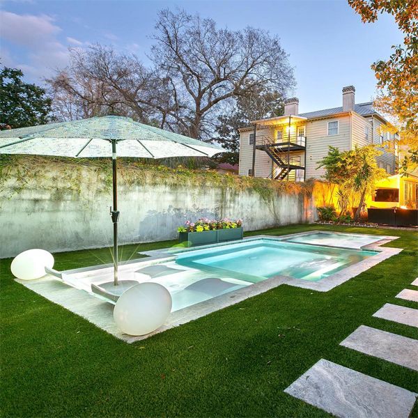 private pool and spa by Heritage Pools
