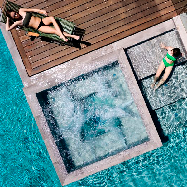 spa in a lap pool by OFTB