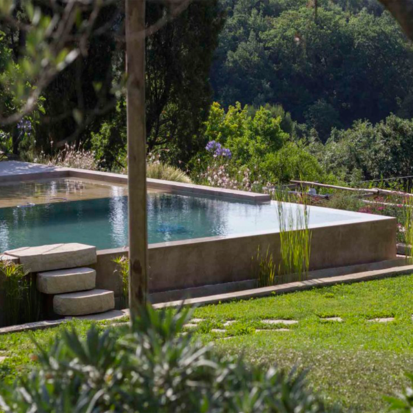 overflow rustic pool