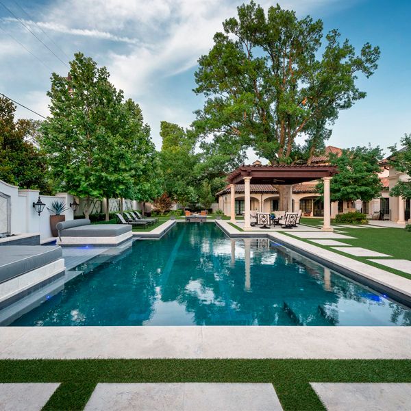 luxury pool in a project by Harold Leidner