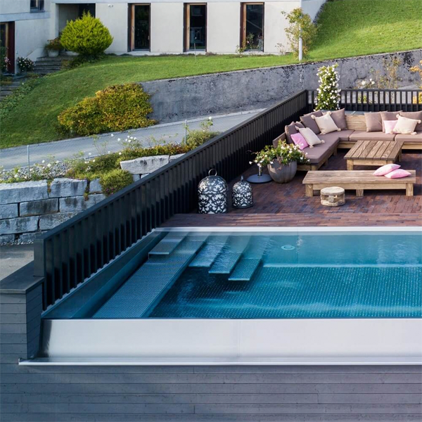 above ground infinity steel pool by Zireg