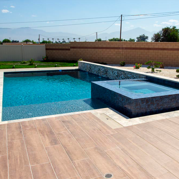 geometric pool and spa by Pool Icons