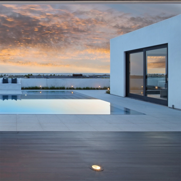 mirror pool at sunset