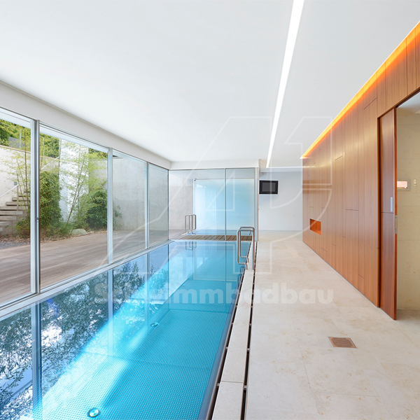 indoor steel lap pool