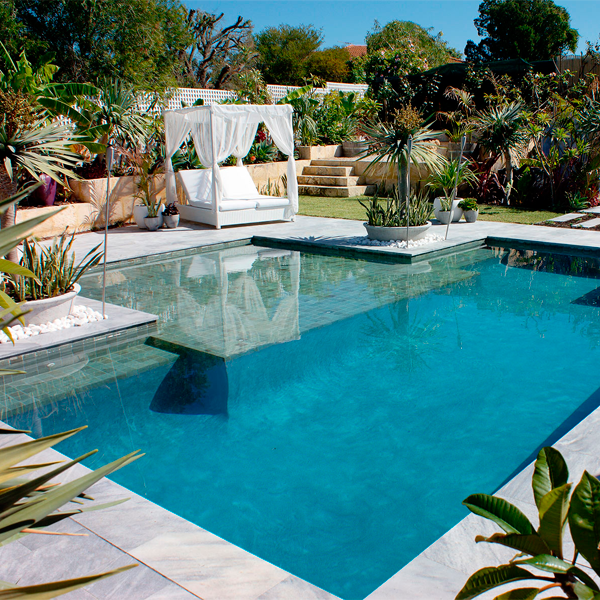 geometric swimming pool