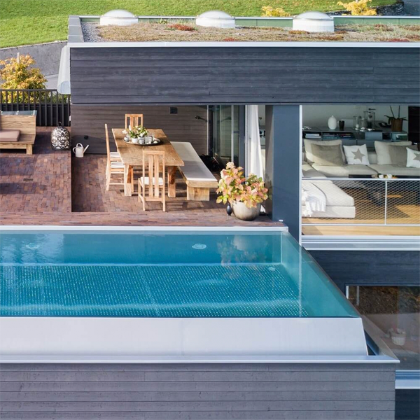 above ground infinity steel pool by Zireg