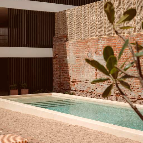 rectangular pool at Baja Club Hotel by Max Von Werz