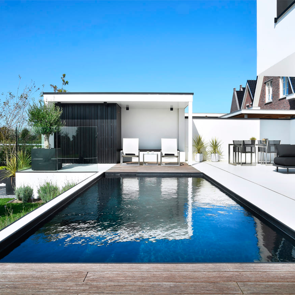 private pool and landscaping by Ambiance Wellness
