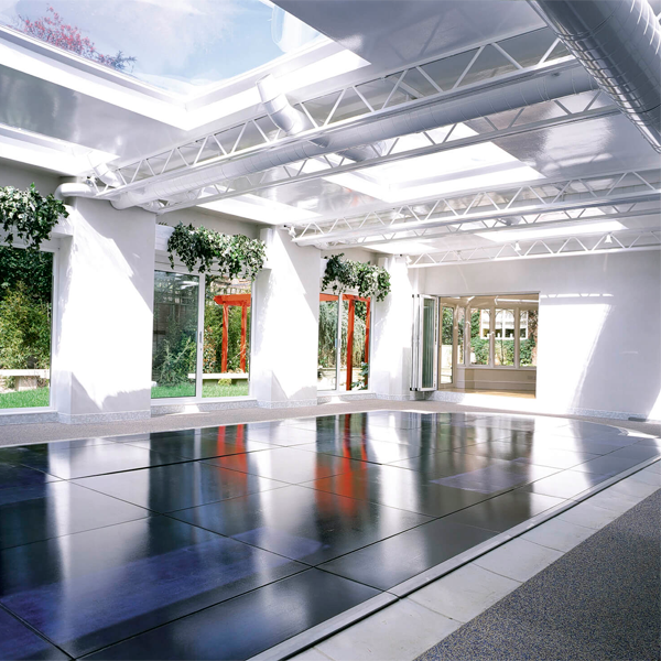 indoor pool with pool enclosure