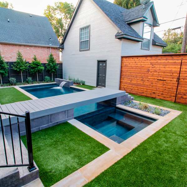 private pool and spa by Southerwind Pools