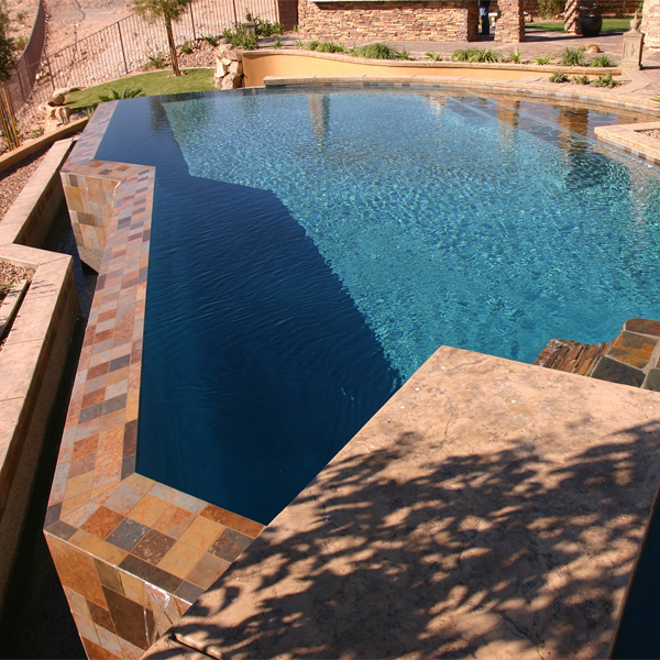 custom infinity pool by Paragon Pools