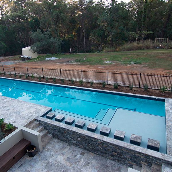 custom lap pool, by Cityscapes Pools and Landscapes
