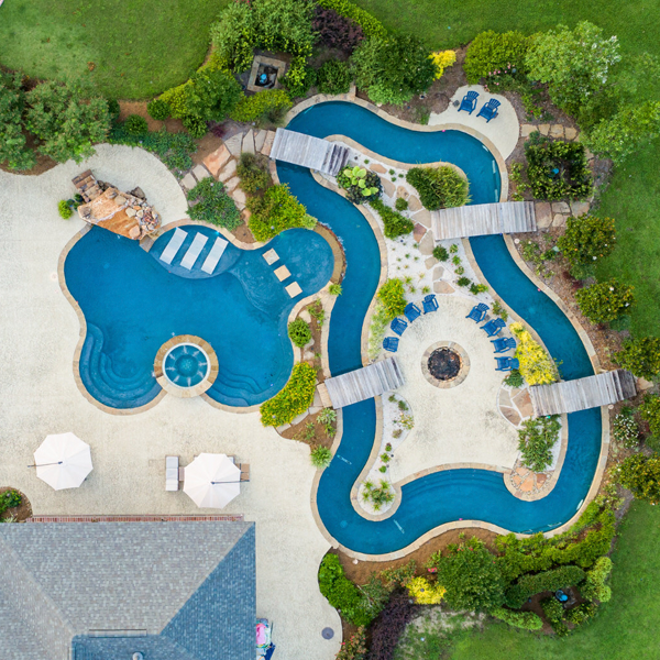 resort swimming pool at home