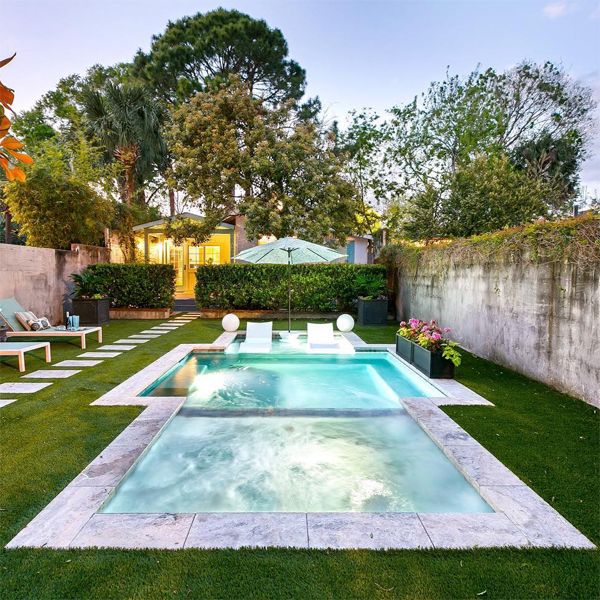 private pool and spa by Heritage Pools
