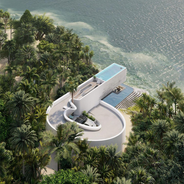 stunning house and pools render by Gas Architectures