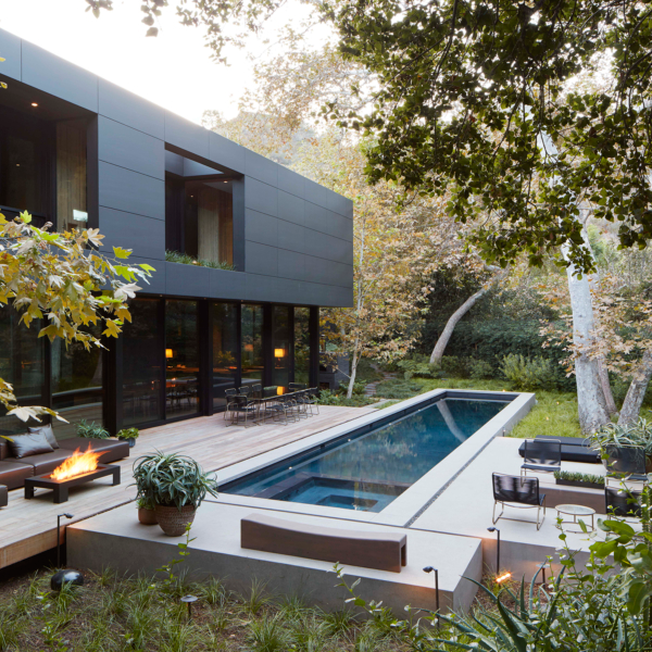 lap pool in modern house