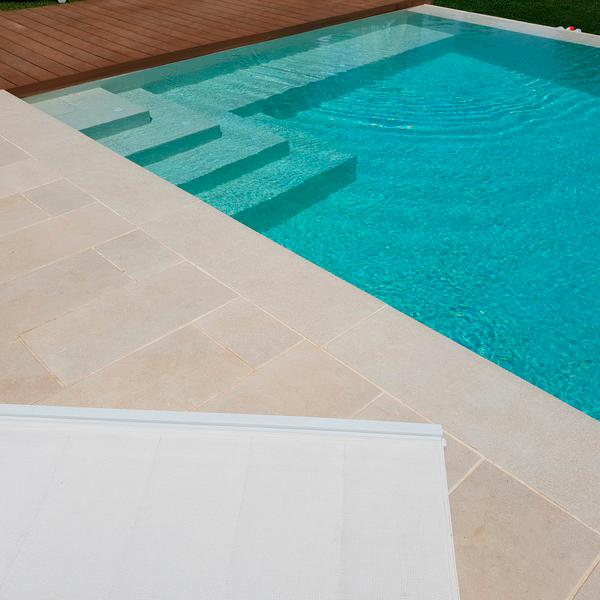 white infinity pool