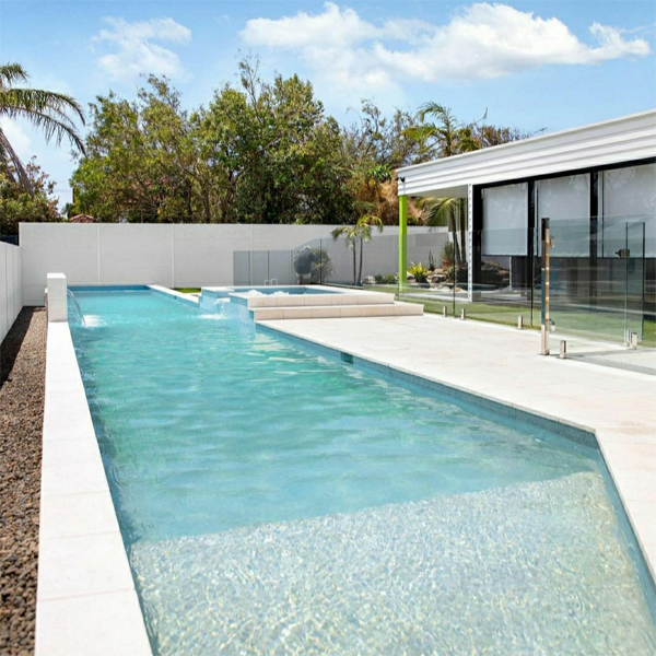 private pool with waterfall and spa