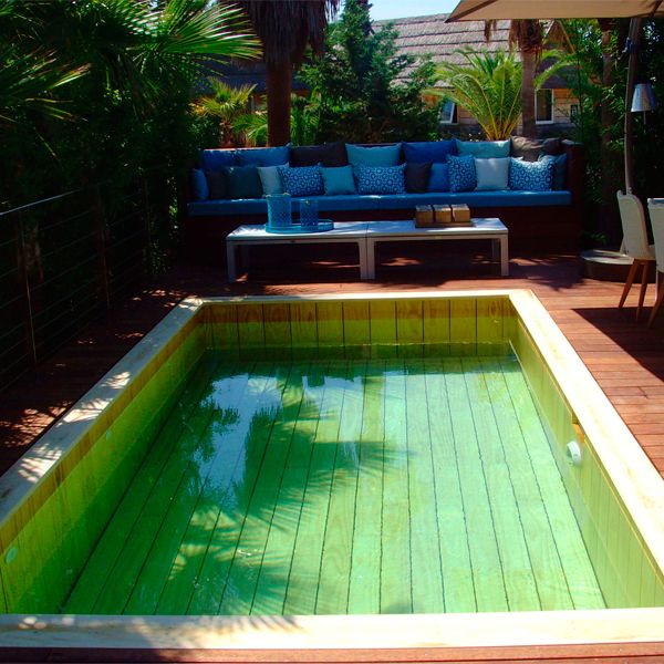 wood mini pool by Odyssea Piscines