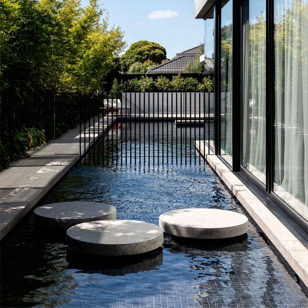 custom infinity pool in a project by Mckimm
