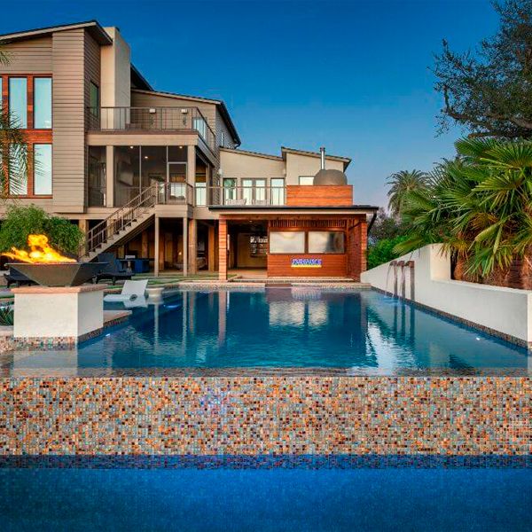 infinity pool and spa, by Tipton Spires Design