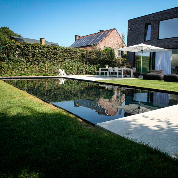 black overflow pool by LDX Pools