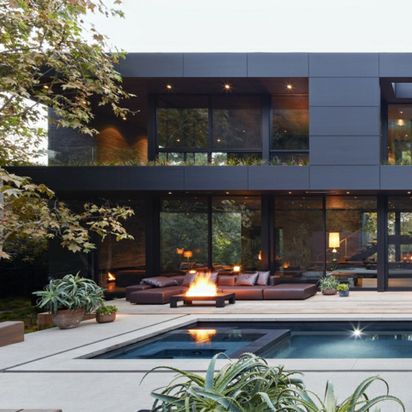 lap pool in modern house