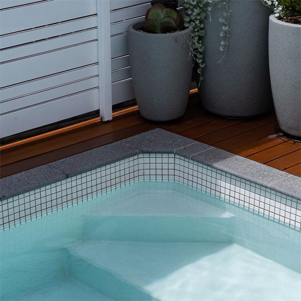 white interior of a mini pool, by South Coast Plunge Pools