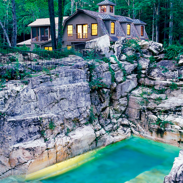natural pool in stone