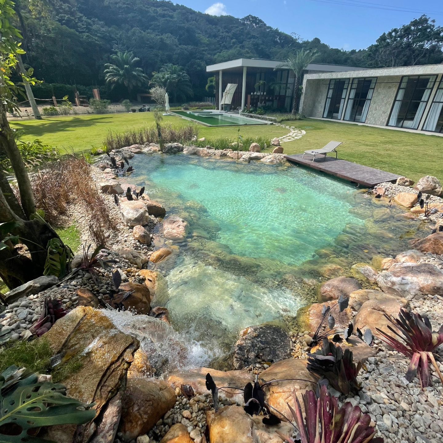 Custom lagoon pool by Fortecossistemas