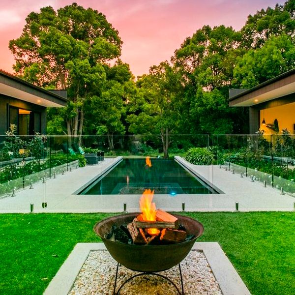 lap infinity pool in a modern house, by Liquid Pool Design