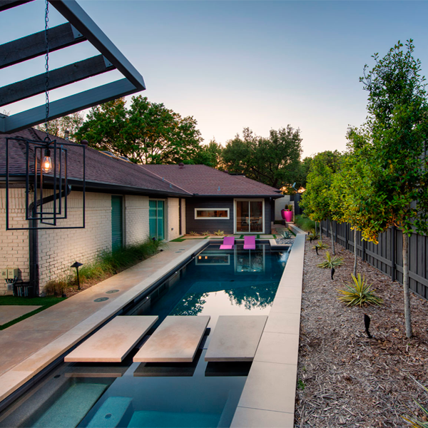 lap pool and spa