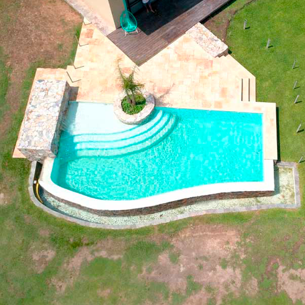 infinity white custom pool